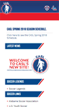 Mobile Screenshot of centralalabamasoccerleague.com